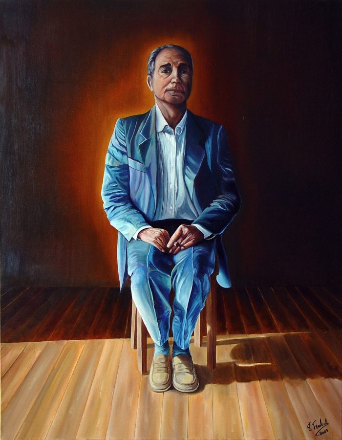 Attesa 1, oil on canvas, 90x70 cm.